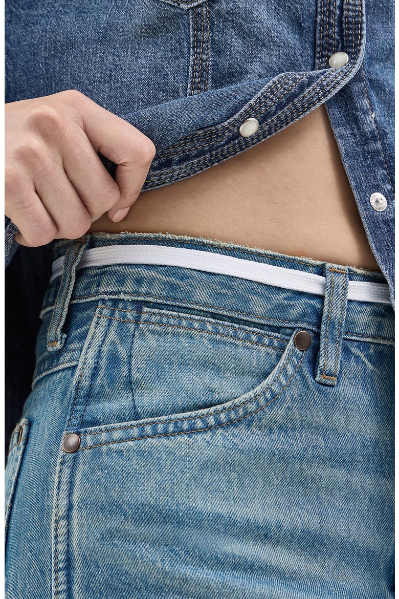 Cowboy Cutoff Denim Shorts, Alternate, color, LEAVING TOWN