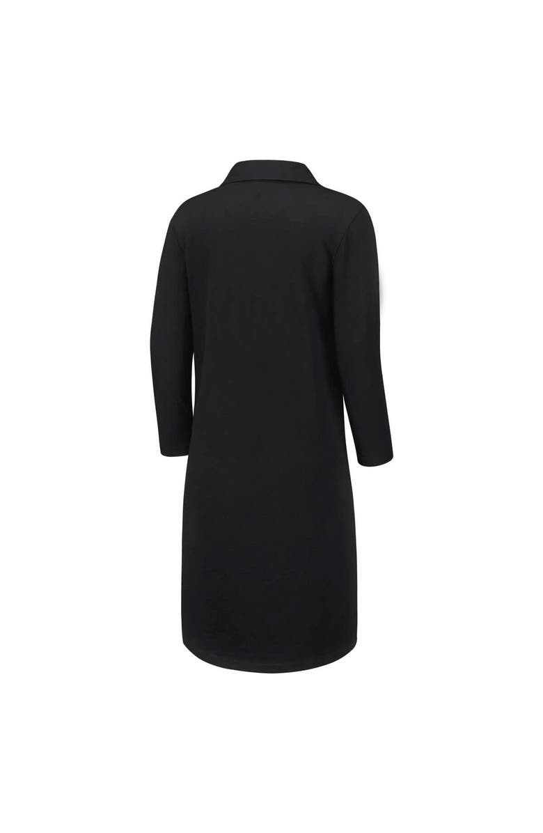 Tommy Bahama Women's Tommy Bahama Black San Francisco 49ers Ashby Isles Three-Quarter Length Sleeve Pullover Jersey Dress, Alternate, color, Black