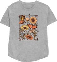 Lost Gods Women's Lost Gods Floral Sketch  Graphic T-Shirt