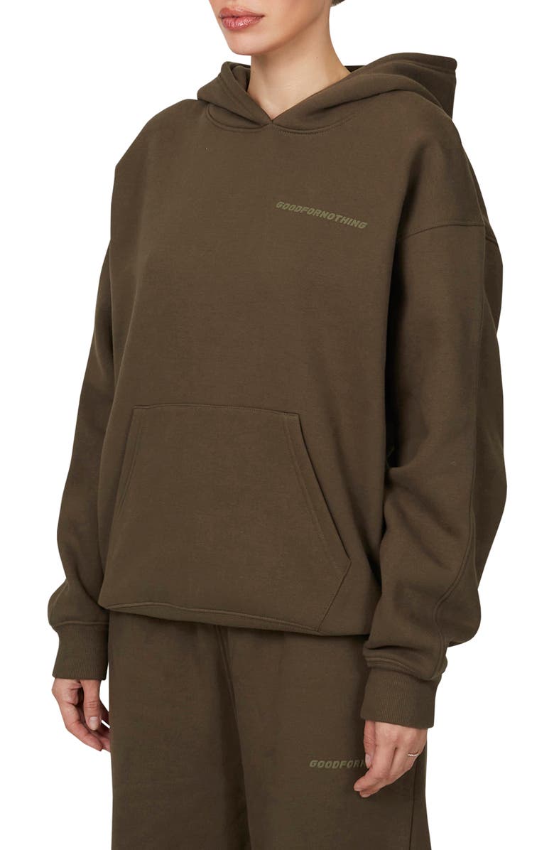 Good For Nothing Vintage  Tonal Pullover Hoodie, Alternate, color, Brown