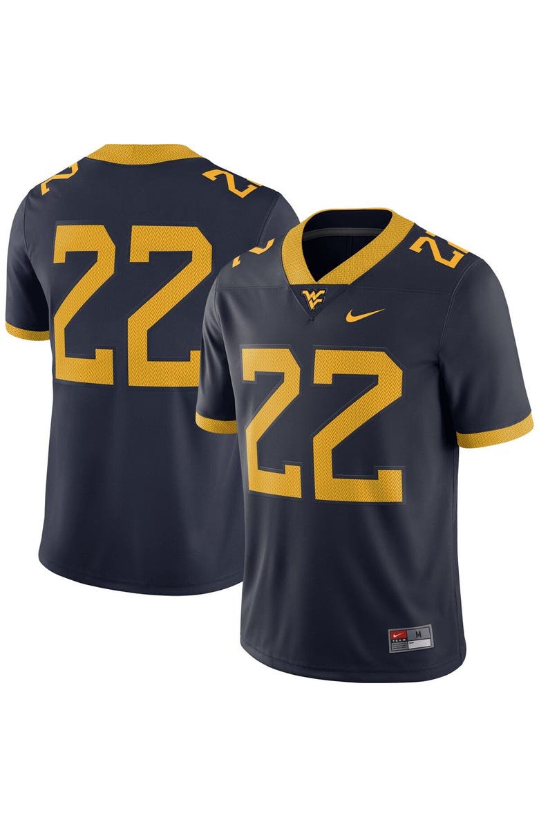 Nike Men's Nike Navy West Virginia Mountaineers #22 Home Game Jersey, Main, color, 