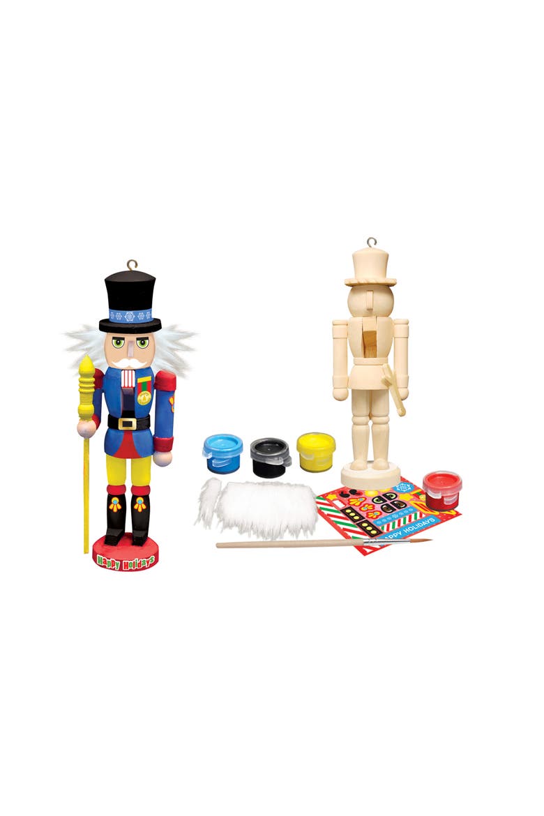 Nutcracker Guard Ornament Paint Kit, Alternate, color, Multicolor
