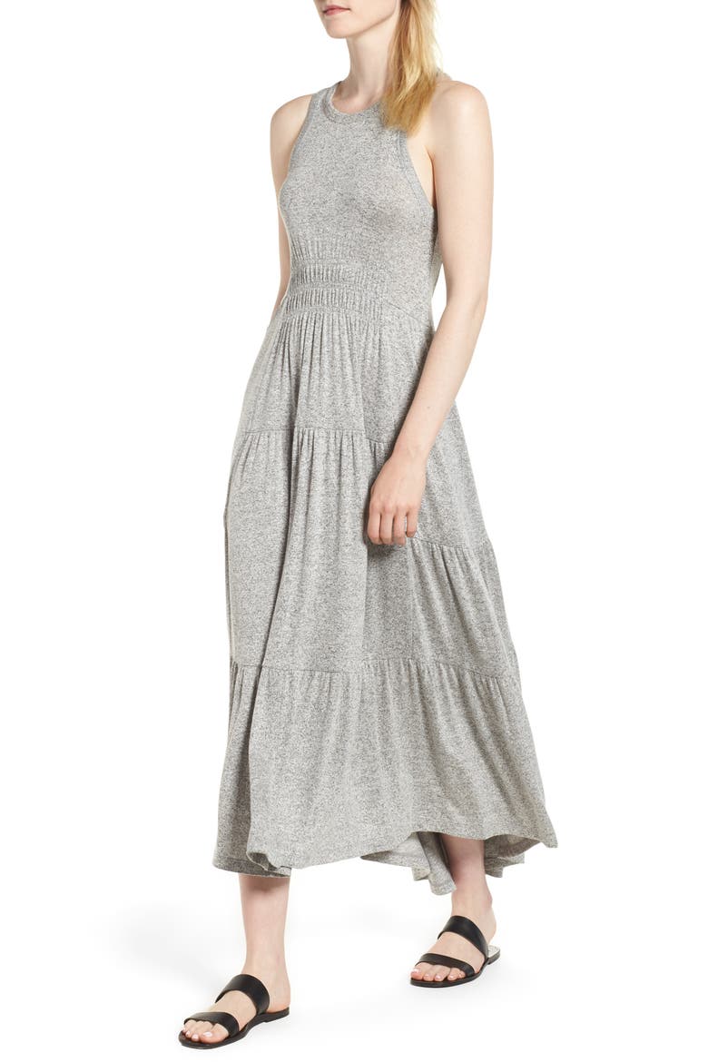 Smocked Linen Blend Dress video