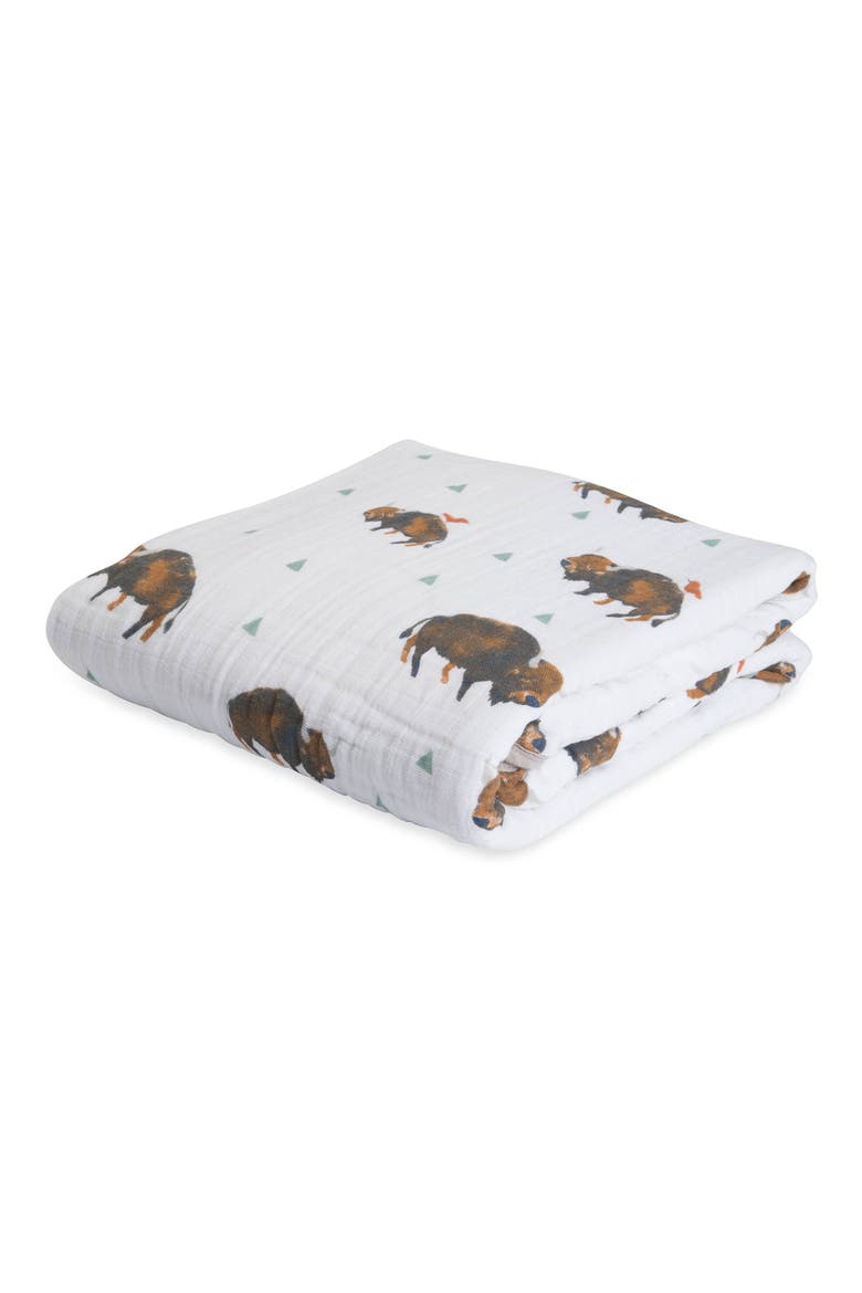 Original Cotton Muslin Quilt, Main, color, BISON