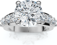 Bliss Diamond 2ct Round Diamond Solitaire Engagement Ring 14k Gold Lab Grown