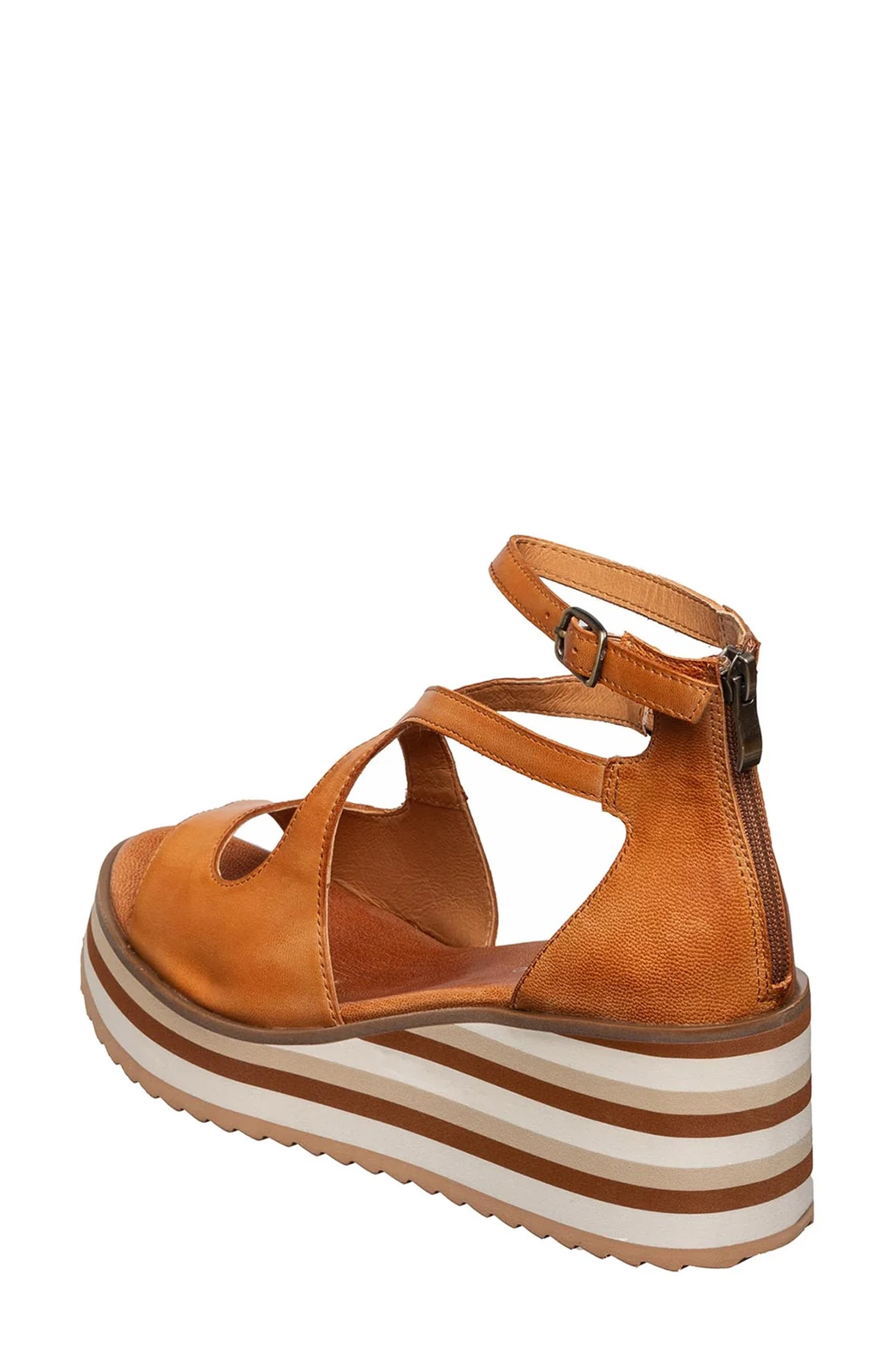 ANTELOPE Pascale Platform Wedge Sandal, Alternate, color, Tan