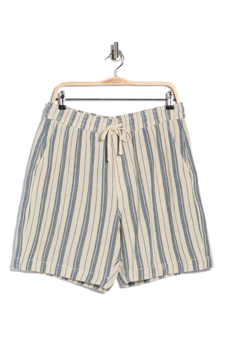 Textured Striped Pull-On Shorts, Alternate, color, MIDNIGHT NAVY