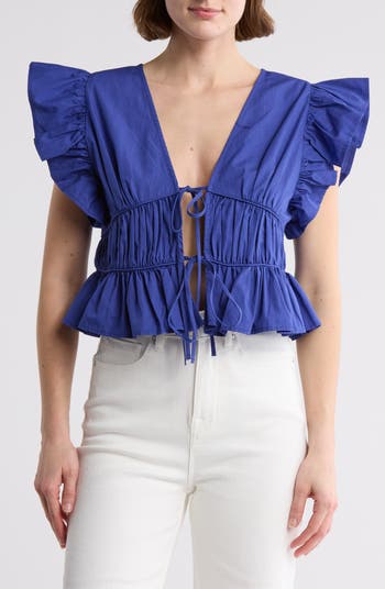 Vigoss Ruffle Shoulder Top | Nordstromrack