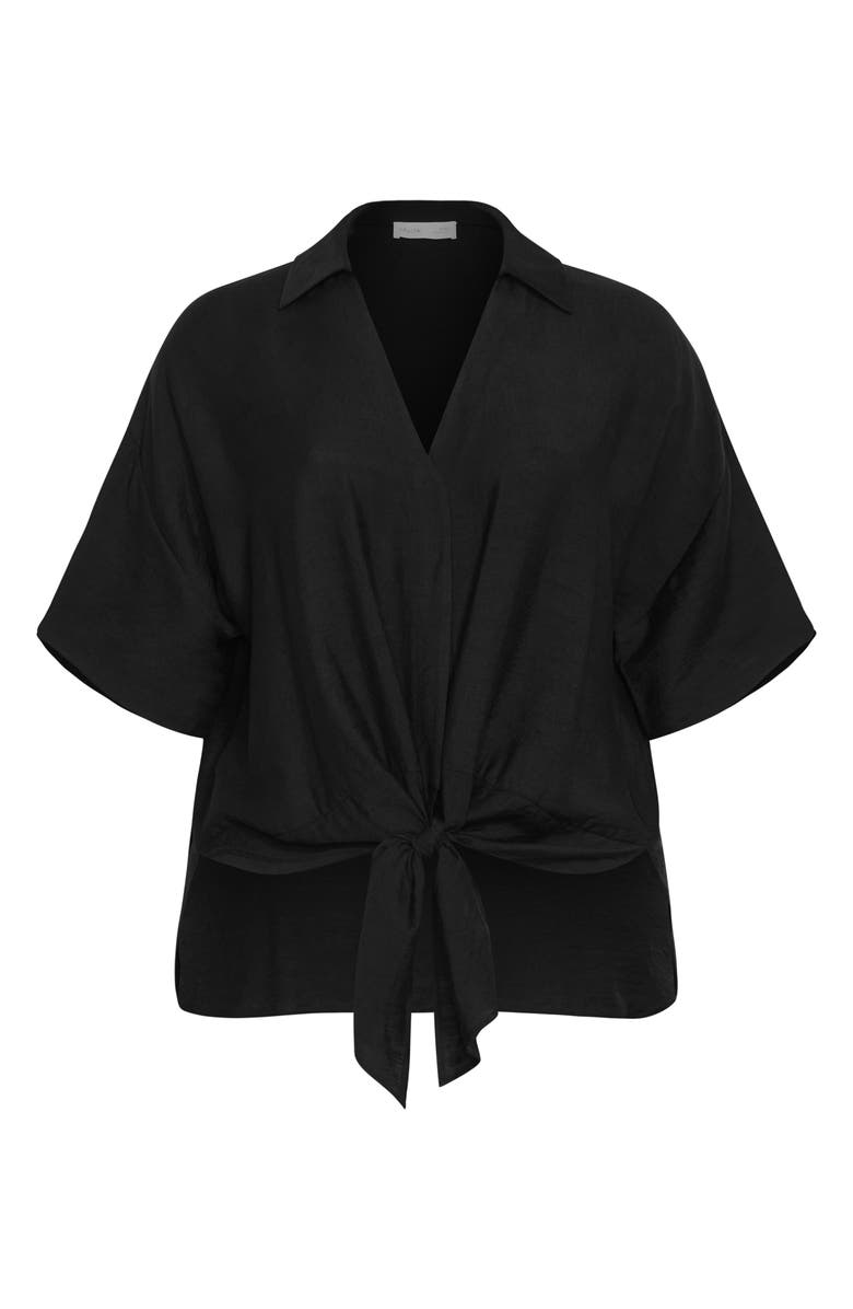 City Chic Rosie Tie Front Top, Alternate, color,