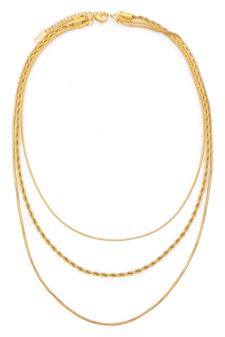 Misa Layered Necklace, Main, color, GOLD