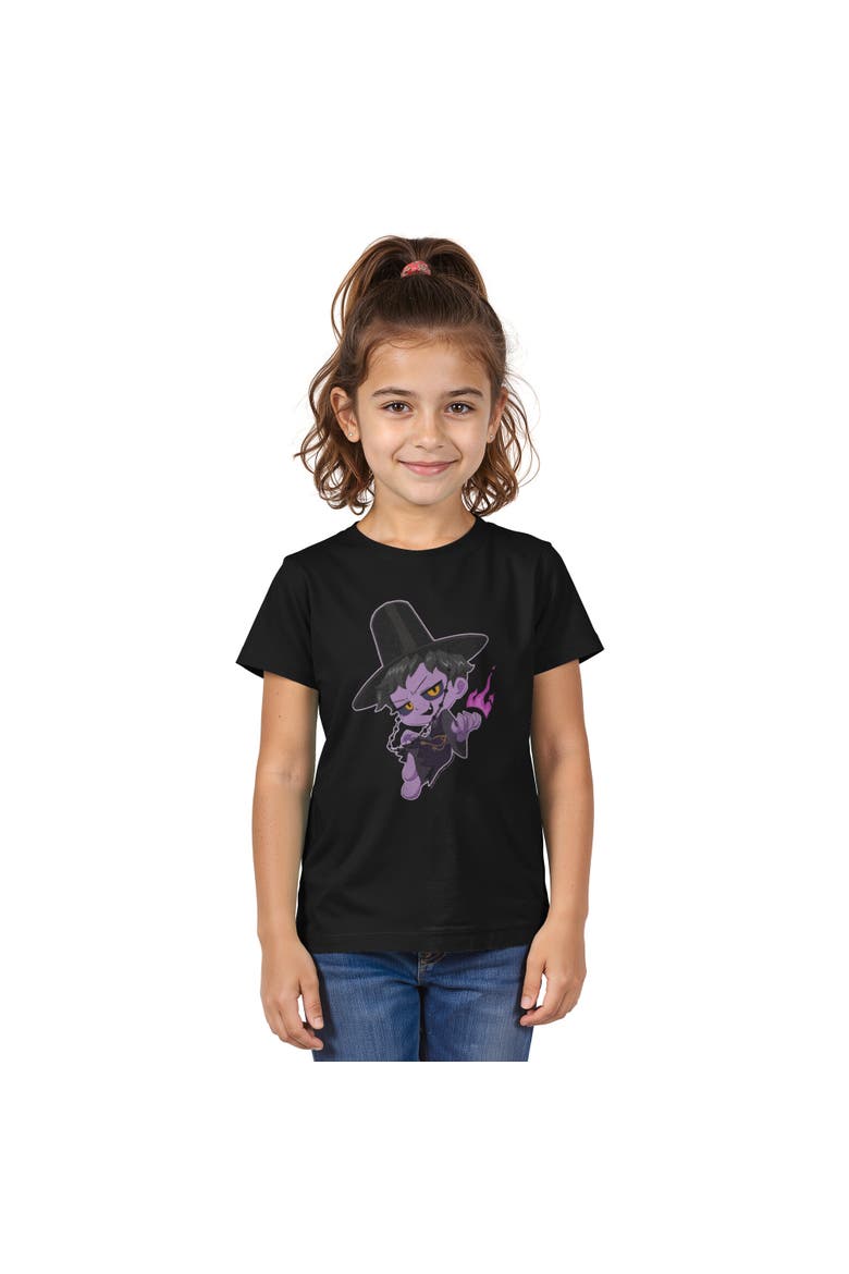 Girls' Devil Jinu T-Shirt, Main, color, Black