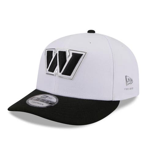 Men's New Era  White/Black Washington Commanders 2026 NFL Draft Pre-Curved 9FIFTY Snapback Hat