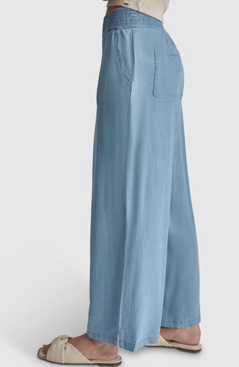 High Rise Tencel<sup>®</sup> Lyocell Wide Leg Pants