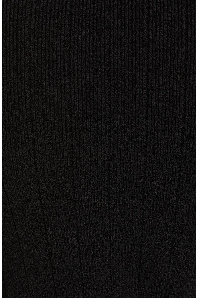 Metallic Trim V-Neck Cardigan, Alternate, color, BLACK/ GOLD