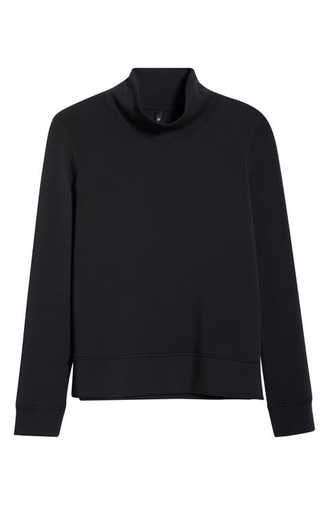 Dreamweave Recycled Polyester Blend Mock Neck Sweatshirt