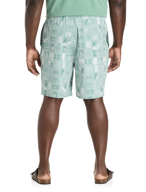 SOCIETY OF ONE BY DXL SOCIETY OF ONE BY DXL BIG & TALL CABANA PERFORMANCE SHORTS 