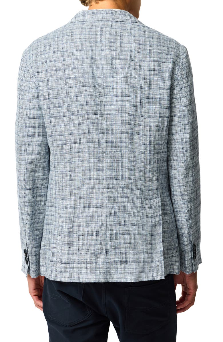 Rodd & Gunn Charterhouse Sports Fit Plaid Linen Sport Coat, Alternate, color, Indigo