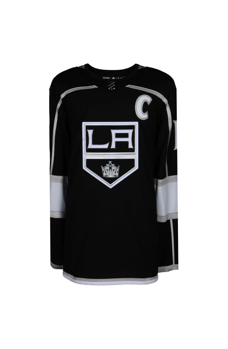FANATICS AUTHENTIC Anze Kopitar Los Angeles Kings Autographed Black Adidas Authentic Jersey, Alternate, color, 