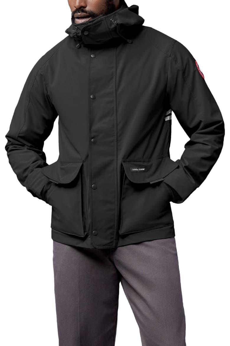 Lockeport Water Resistant Jacket, Main, color, BLACK