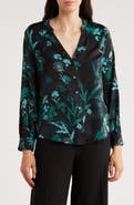 Liverpool Floral Long Sleeve Button-Up Shirt