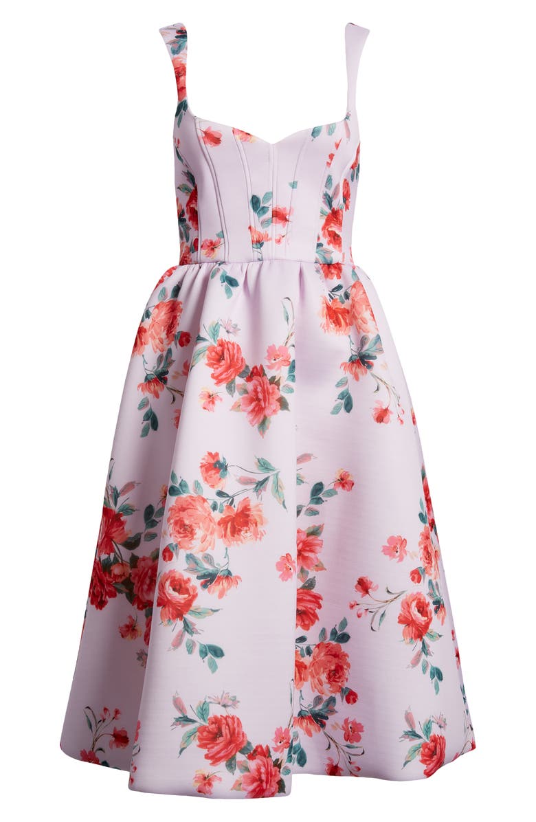 ASOS DESIGN Floral Midi Dress, Alternate, color, 