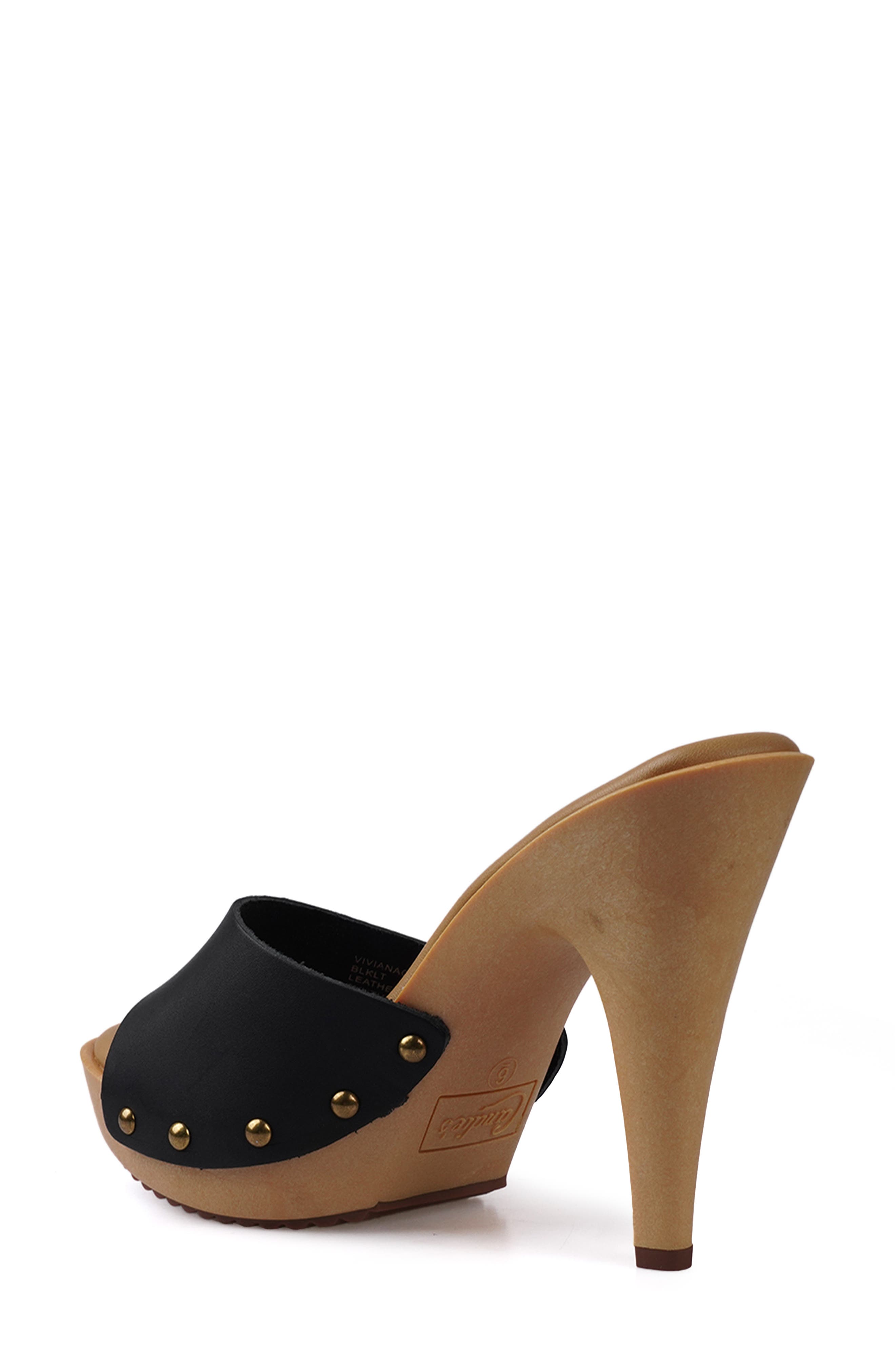 Candie's Viviana Platform Sandal, Alternate, color, Black Leather