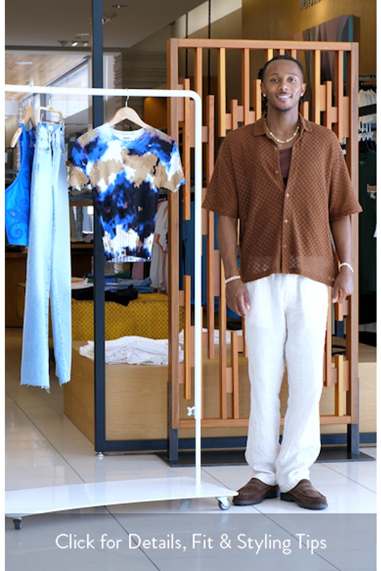 Print Mix Rib Short Sleeve Sweater video