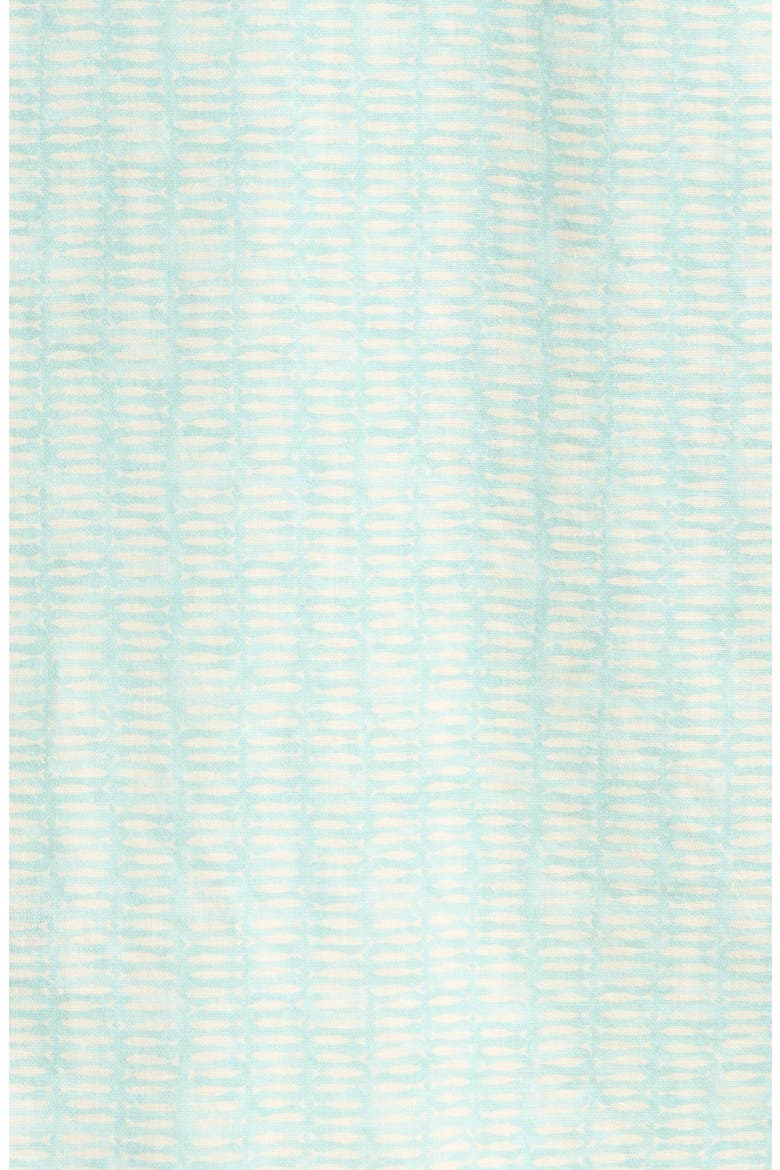 Resort Camp Shirt, Alternate, color, AQUA SARDINE PRINT