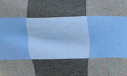 Nina Leonard Jacquard Long Sleeve Sweater Dress In Blue