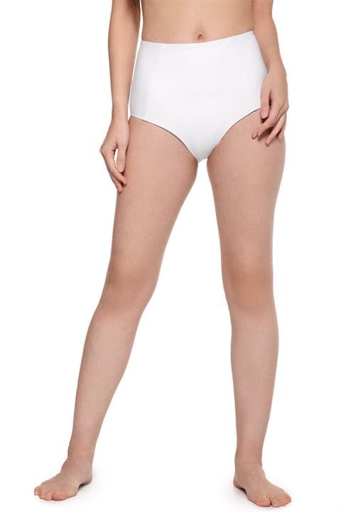 Women's High Rise Swim Bottoms - UPF 50+ Sun Protection - Ocean Sculpt