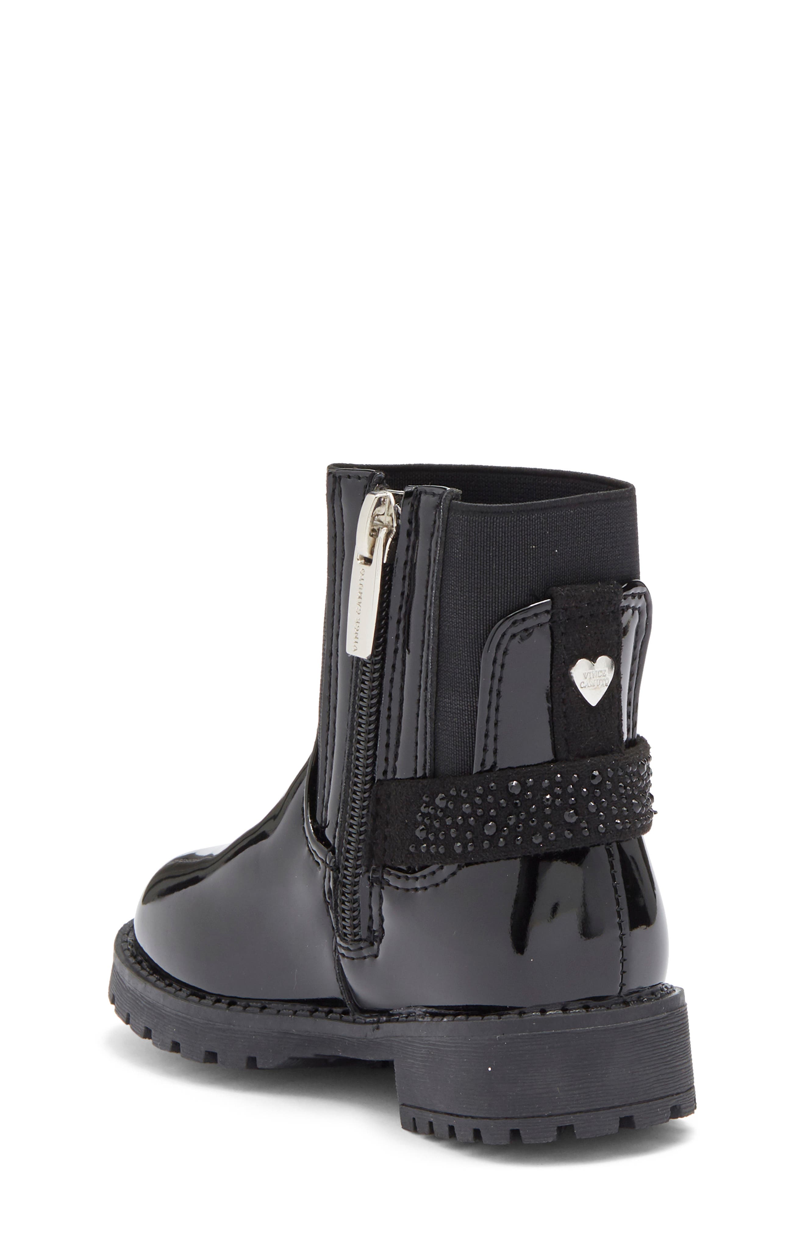 Vince Camuto Kids' Heart Harness Patent Boot, Alternate, color, 