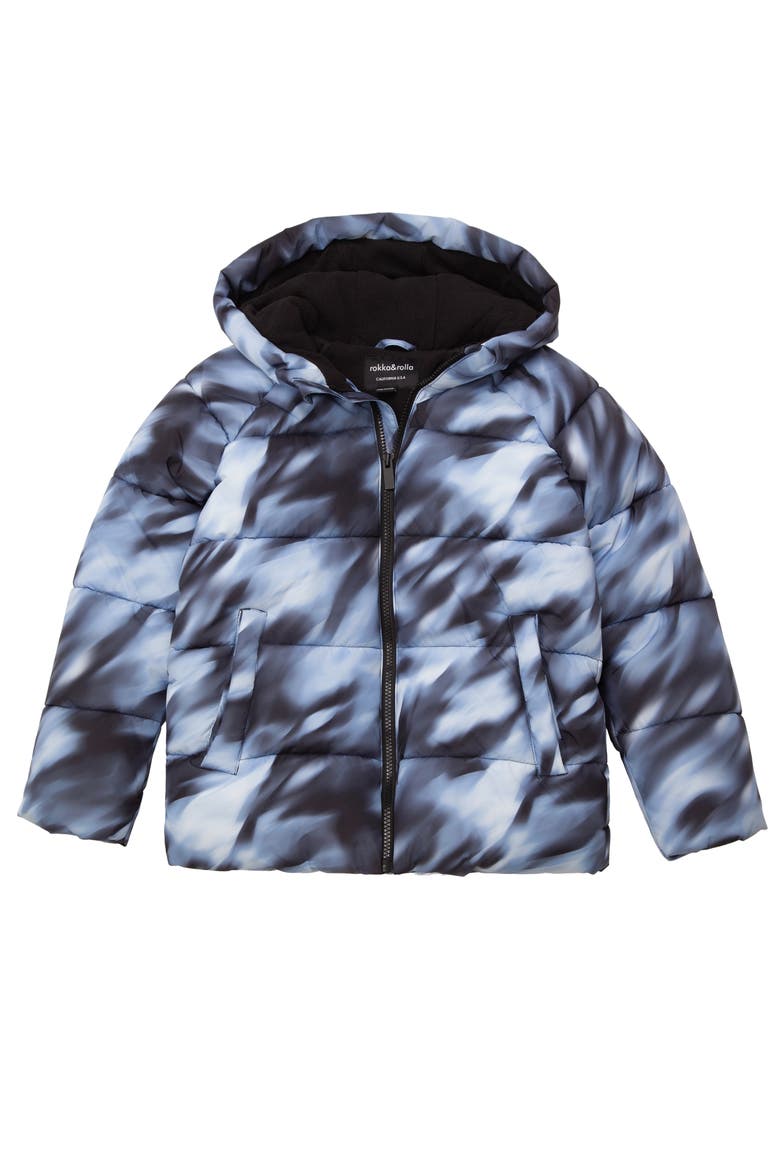 Kids' Shield Puffer Jacket, Alternate, color, Twilight Marble