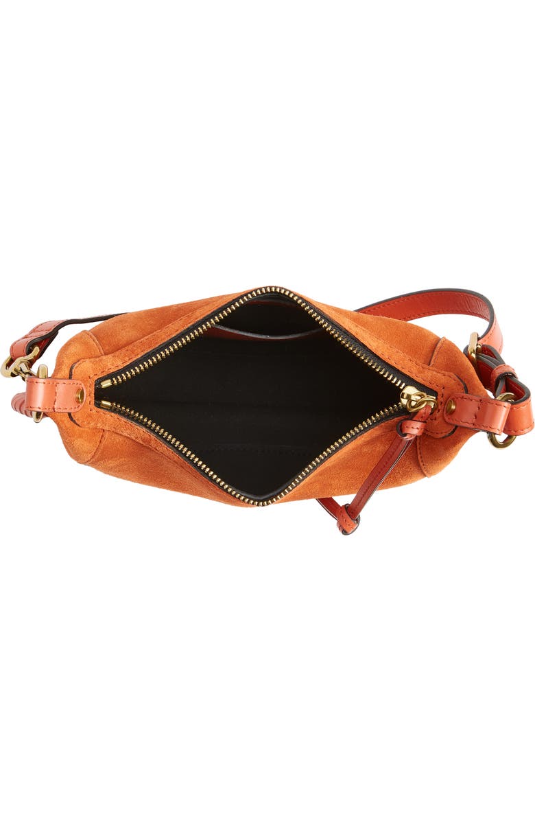 Isabel Marant Oskan Moon Suede Shoulder Bag, Alternate, color,