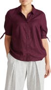 Universal Standard Luisa Linen Blend Button-Up Shirt