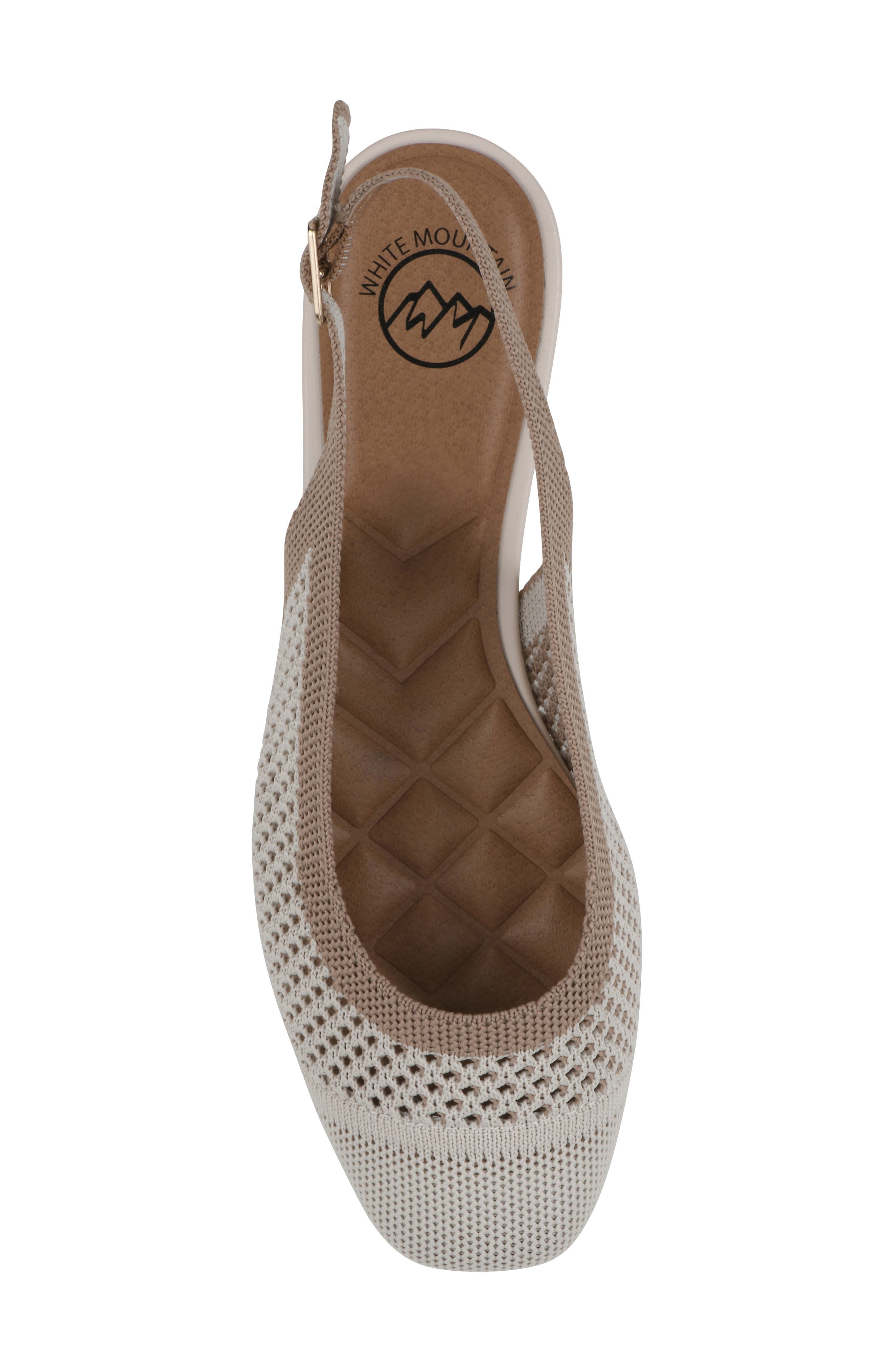 Bonie Slingback Flat, Alternate, color, CREAM/ TAN MULTI