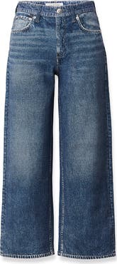 rag & bone rb Miramar Andi Ankle Wide Leg Cotton Terry Sweatpant Jeans