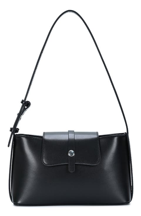 Faux Leather Shoulder Bag