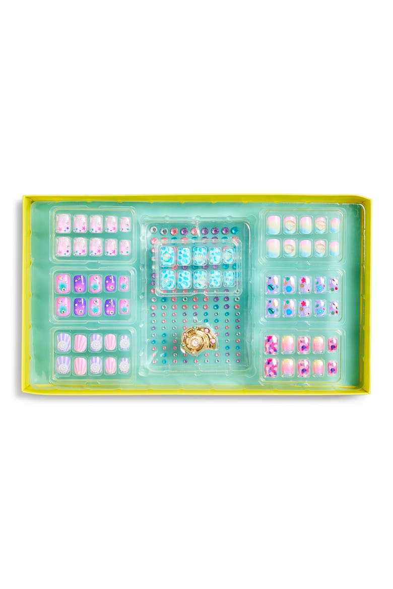Mermaid Press-On Nails Kit, Main, color, MULTI