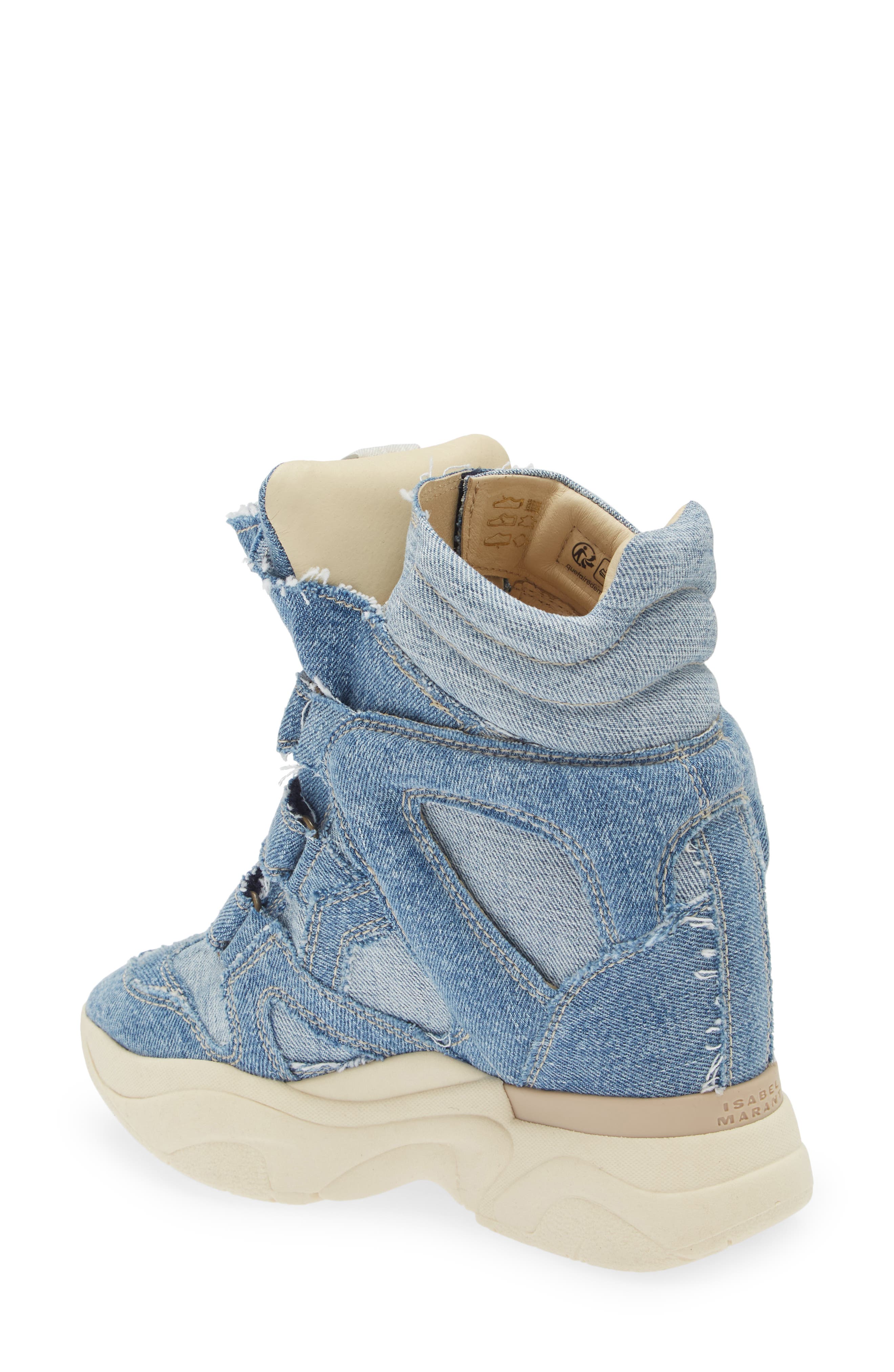 Isabel Marant Balskee Hidden Wedge High Top Sneaker, Alternate, color, 