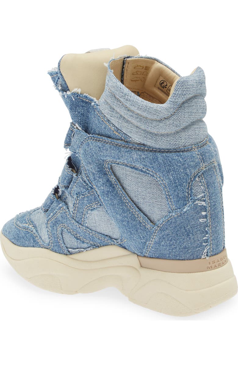 Isabel Marant Balskee Hidden Wedge High Top Sneaker, Alternate, color,