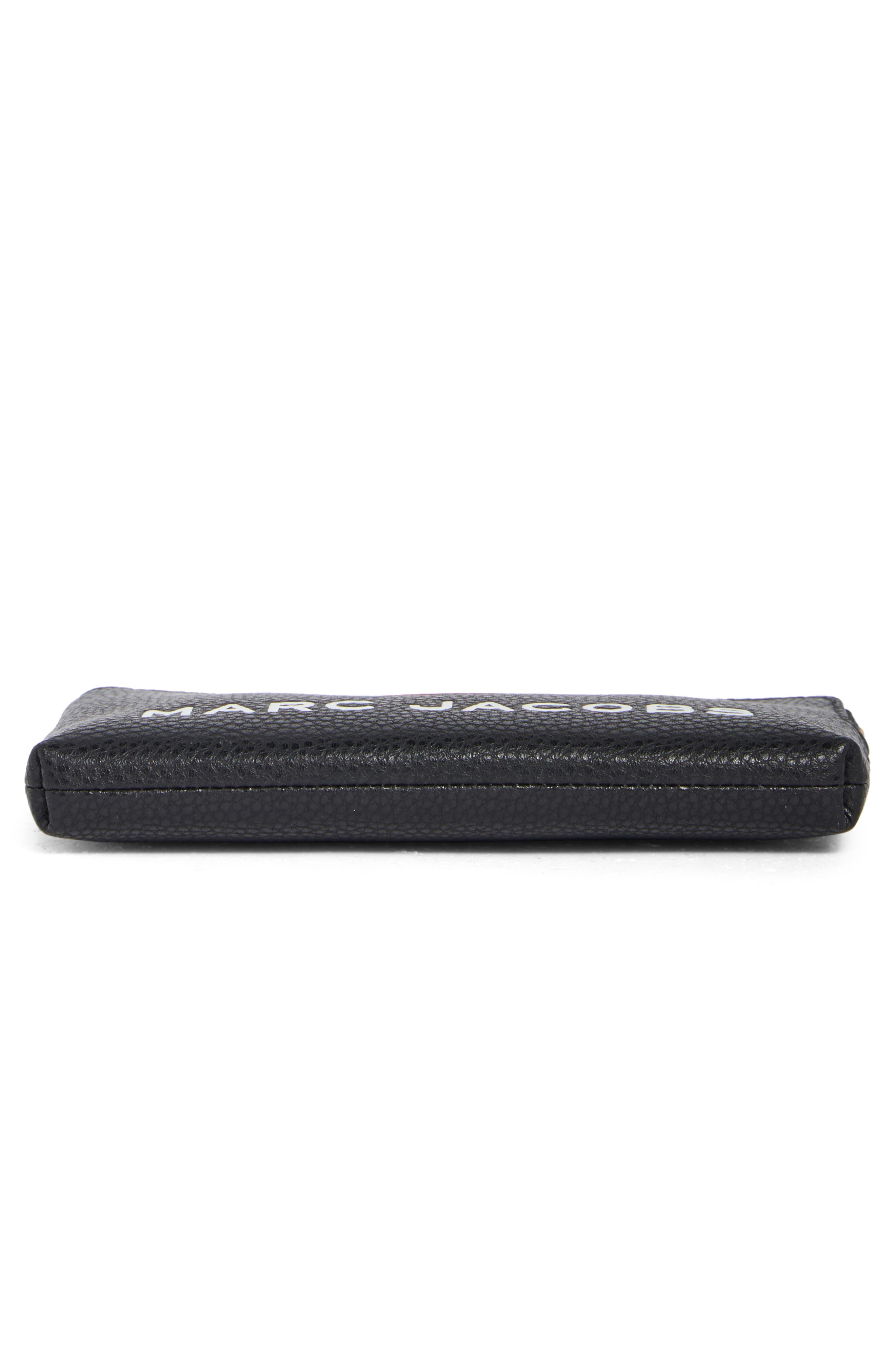 The Leather Wristlet Pouch, Alternate, color, BLACK MULTI