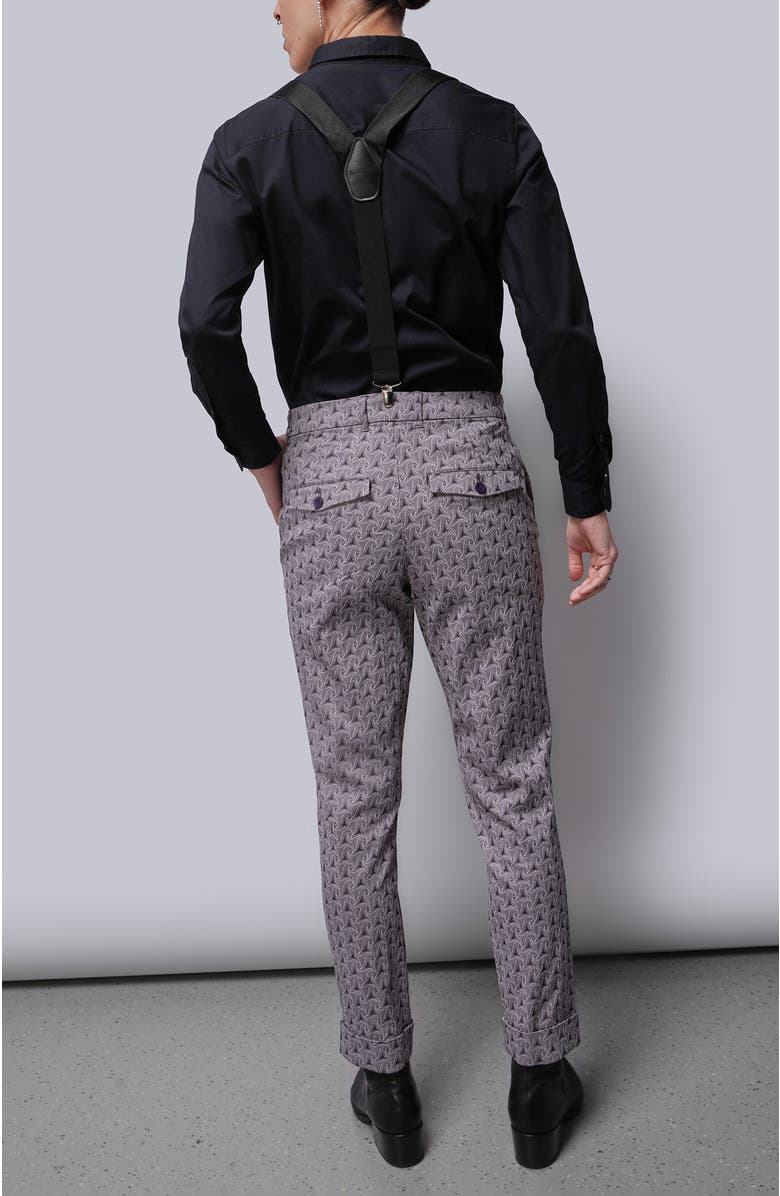 WILDFANG The Empower Jacquard Trouser, Alternate, color, Plum