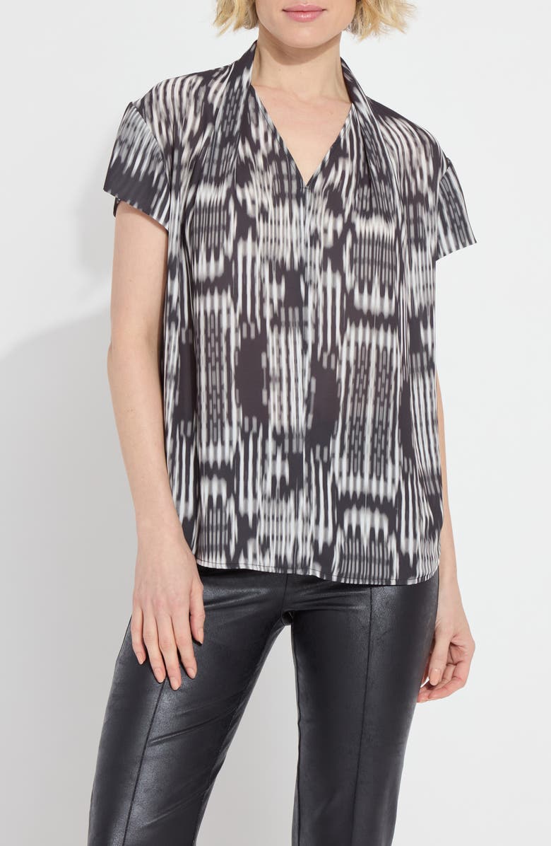 Lysse Katya Tie Neck Top, Alternate, color, Textural Harmony