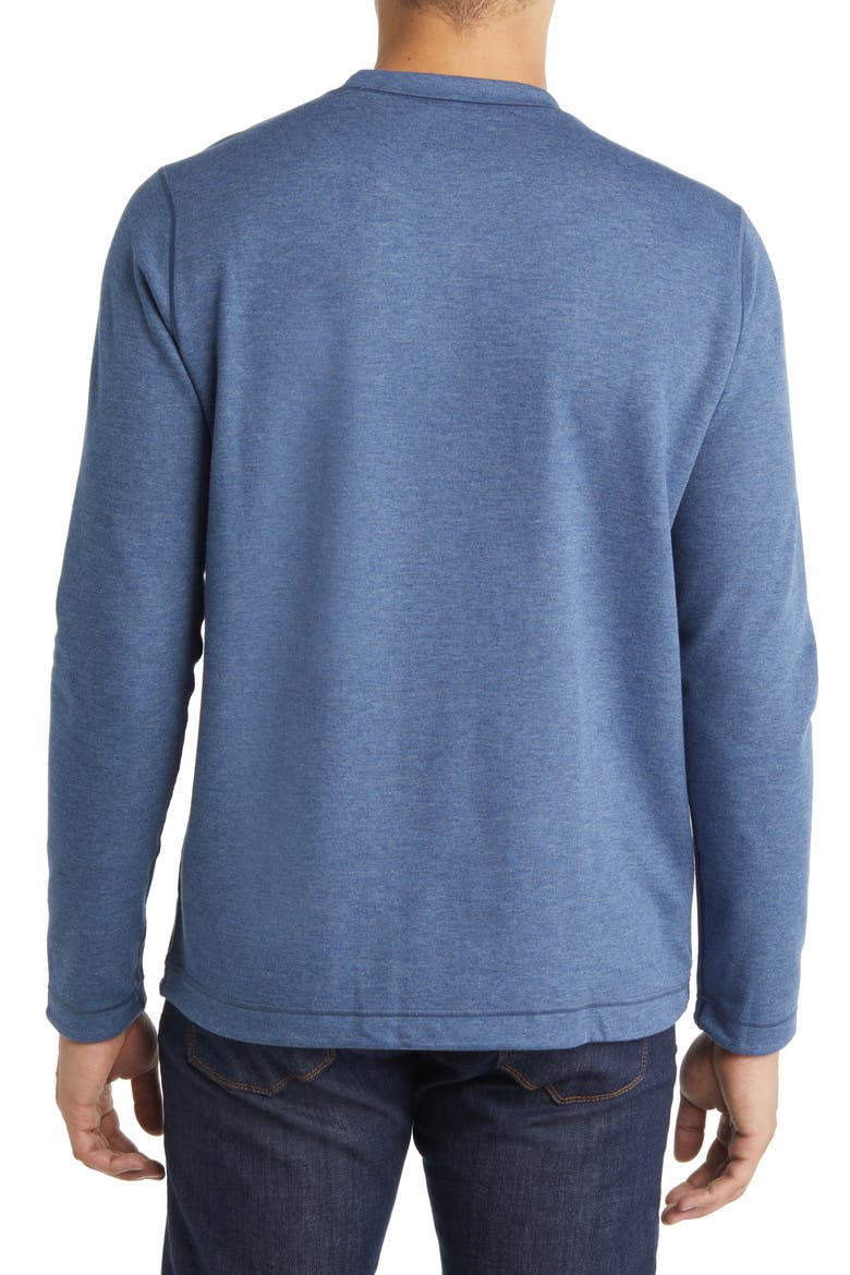 Men's Reversible Cotton & Modal Blend Sweater, Alternate, color, BLUE/ LIGHT GREY