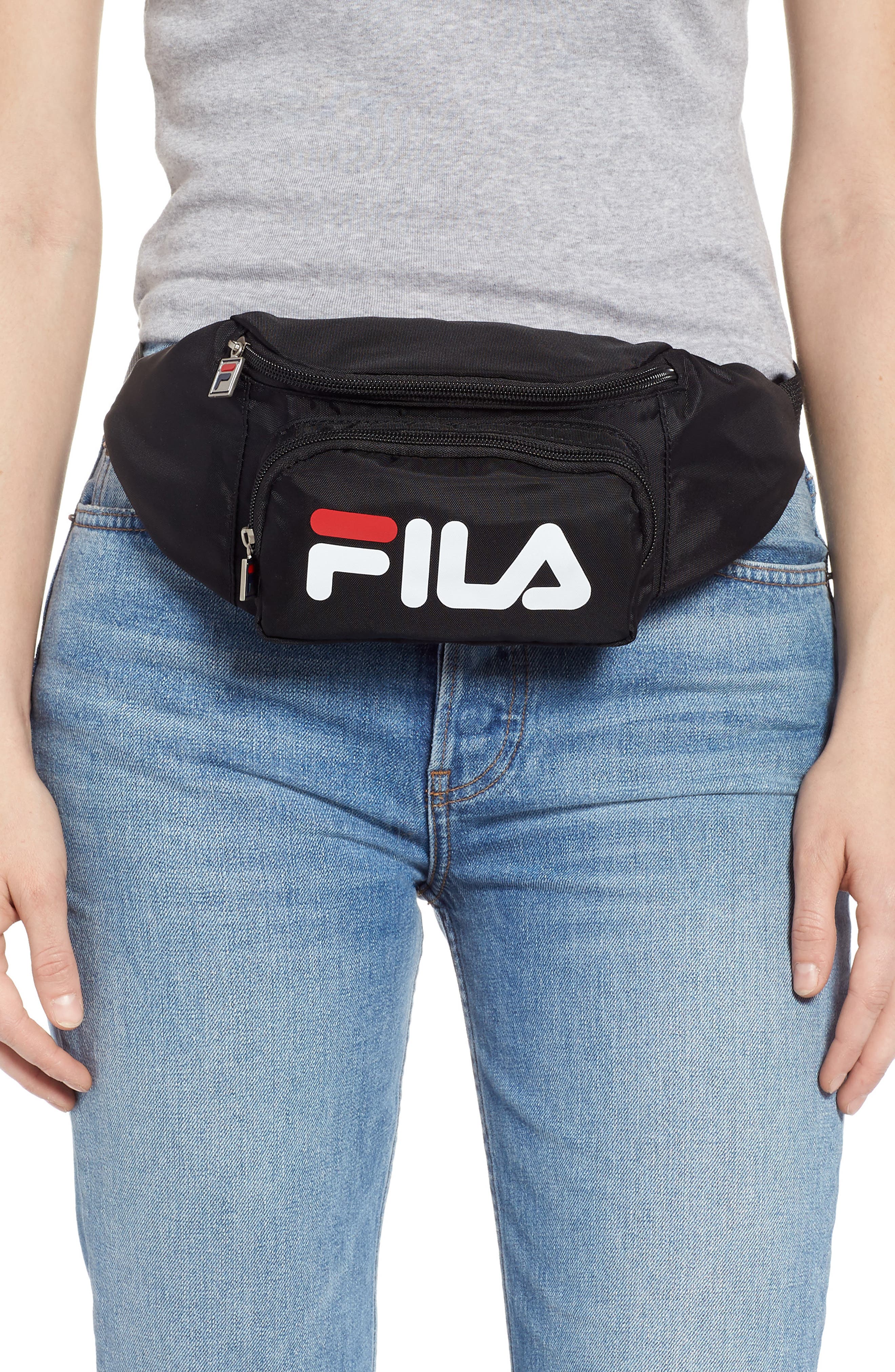 FILA Logo Belt Bag, Alternate, color, 