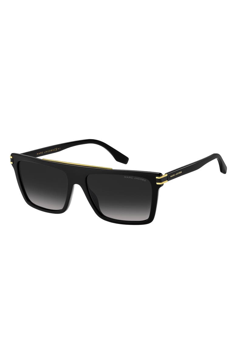 Cool65 64mm Gradient Oversize Shield Sunglasses