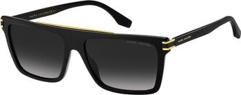 Cool65 64mm Gradient Oversize Shield Sunglasses