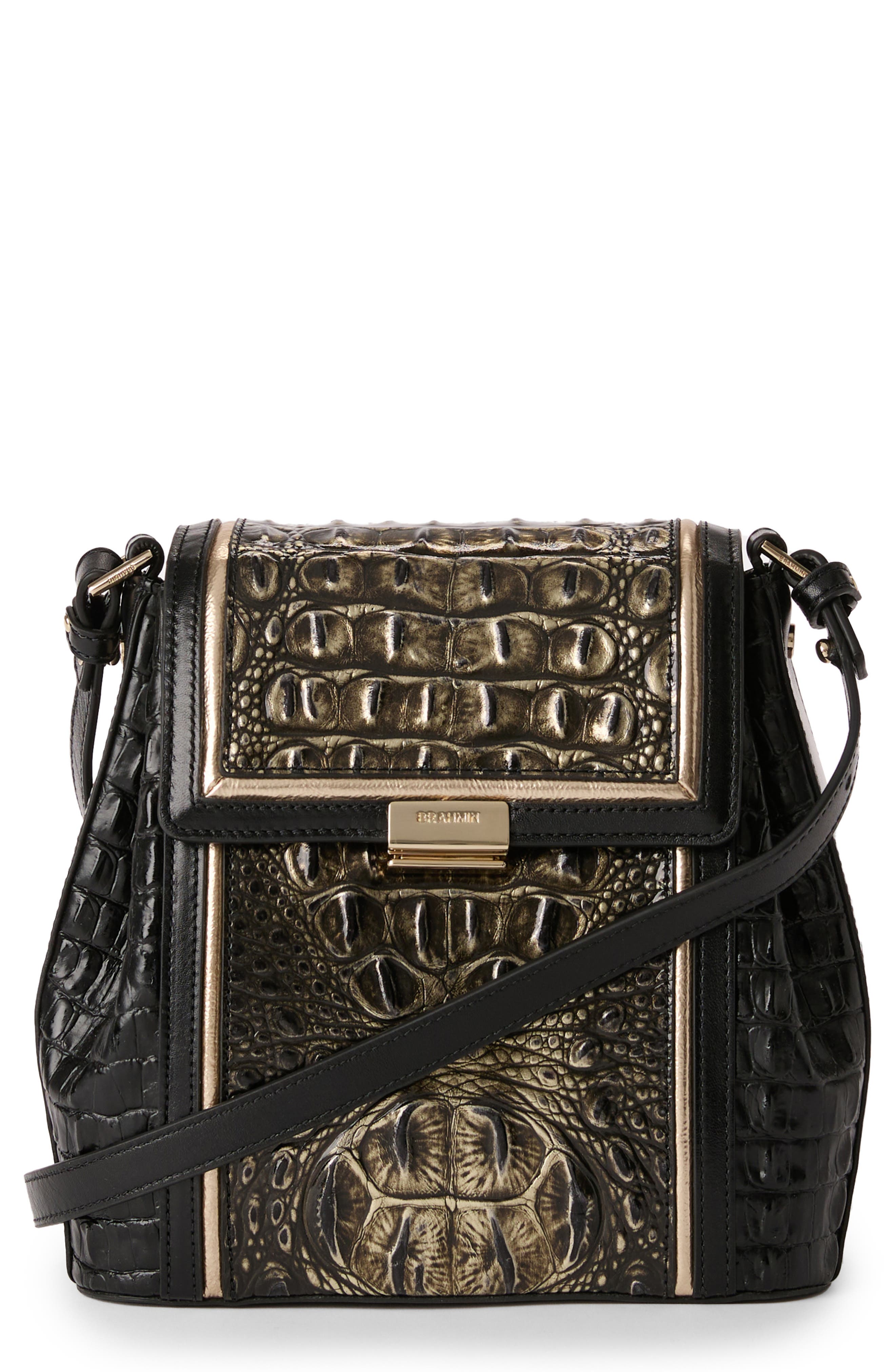 Margo Croc Embossed Leather Crossbody Bag (Women) | Nordstrom