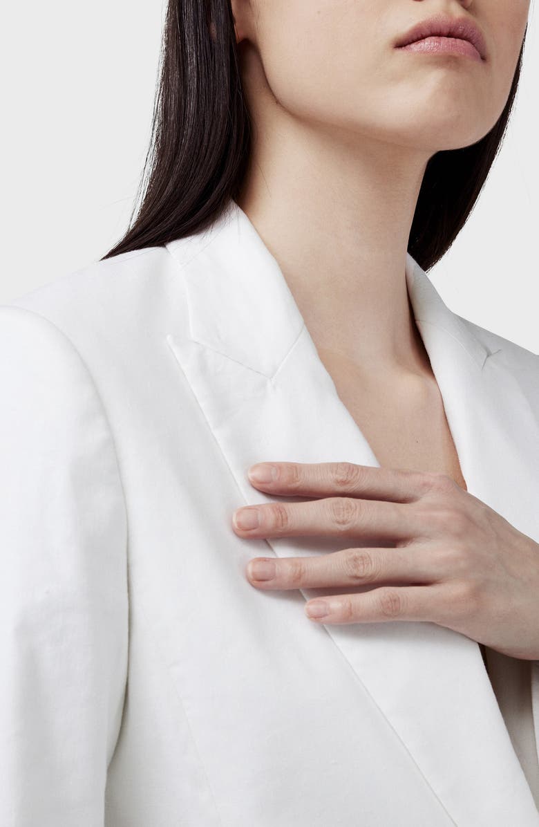 rag & bone Foster Linen Blend Blazer, Alternate, color, White