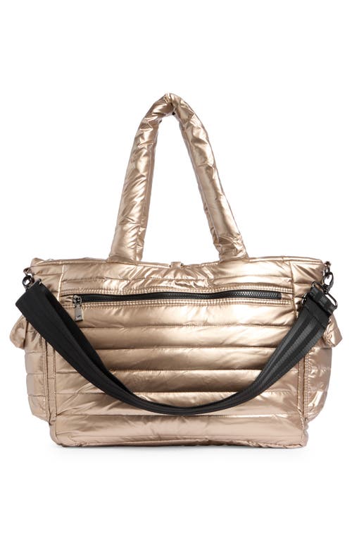 Think Royln Two Faced Reversible Tote In Sand